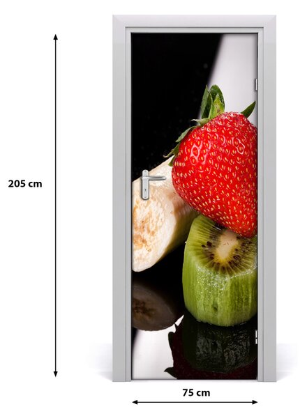 Samolepiace fototapety na dvere ovocie 75x205 cm