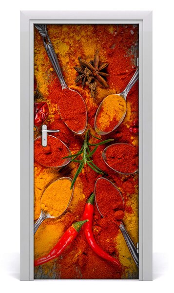 Samolepiace fototapety na dvere korenie 85x205 cm