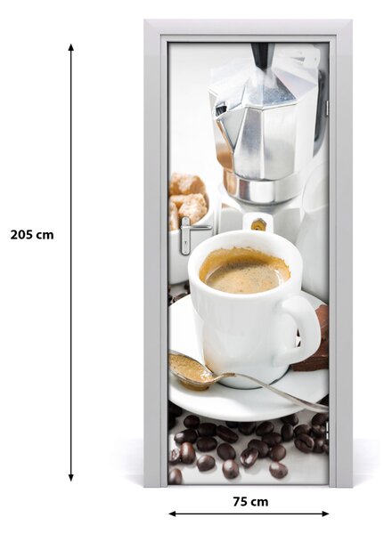 Fototapeta na dvere samolepiace šálka kávy 75x205 cm