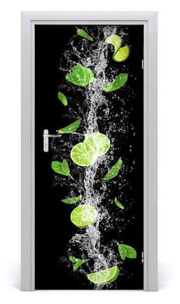 Fototapeta na dvere do domu samolepiace limetky 85x205 cm