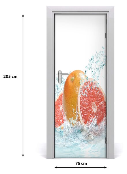 Fototapeta na dvere samolepiace Grejpfruty 75x205 cm
