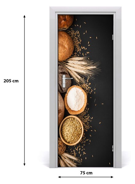 Fototapeta na dvere samolepiace pečivo 75x205 cm
