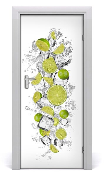 Fototapeta na dvere do domu samolepiace limetky 85x205 cm