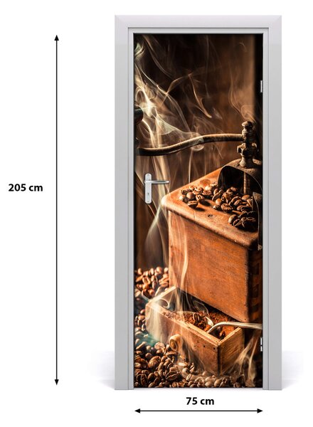 Fototapeta na dvere samolepiace zrnká kávy 75x205 cm