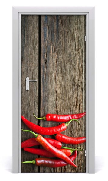 Fototapeta na dvere samolepiace chilli 85x205 cm