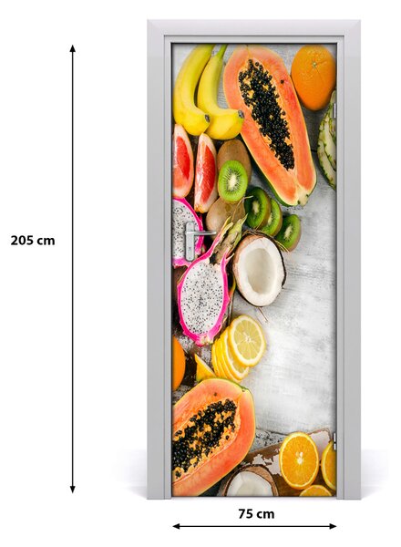 Fototapeta na dvere do domu samolepiace ovocie 75x205 cm