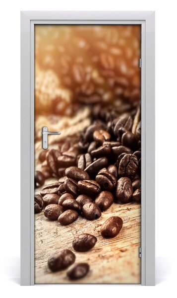 Fototapeta na dvere samolepiace zrnká kávy 85x205 cm