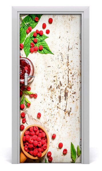 Fototapeta na dvere samolepiace malinový džem 85x205 cm