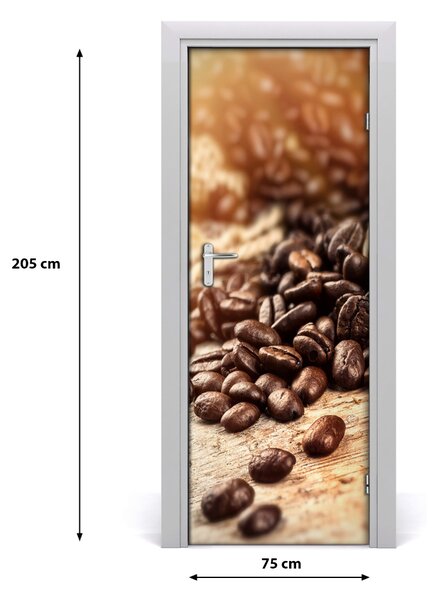 Fototapeta na dvere samolepiace zrnká kávy 75x205 cm