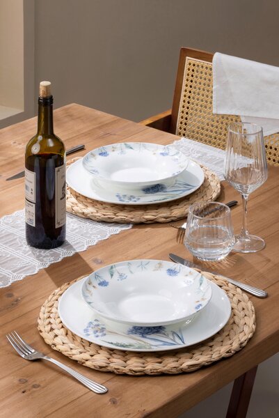 JEDÁLENSKÝ SERVIS jemný kostný porcelán (fine bone china) keramika Novel - Jedálenské sety