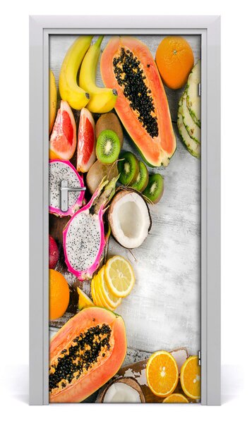 Fototapeta na dvere do domu samolepiace ovocie 85x205 cm