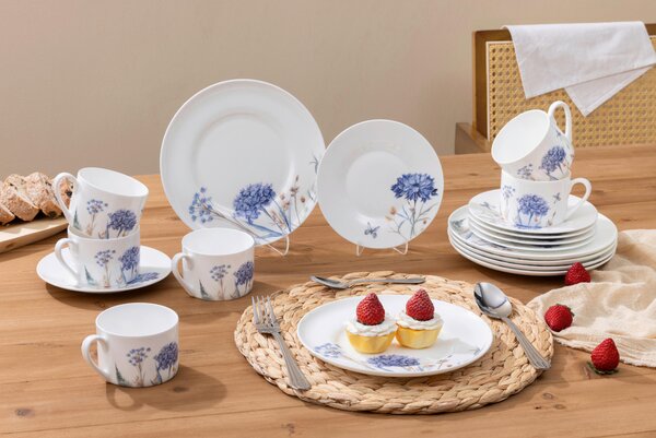 KÁVOVÝ SERVIS jemný kostný porcelán (fine bone china) keramika Novel - Jedálenské sety