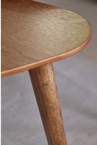 Hnedé konferenčné stolíky v súprave 2 ks v dekore duba 70x100 cm Adda – Unique Furniture