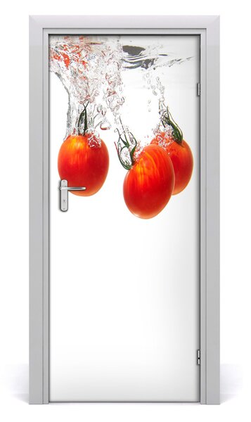 Fototapeta na dvere samolepiace paradajky pod vodou 85x205 cm