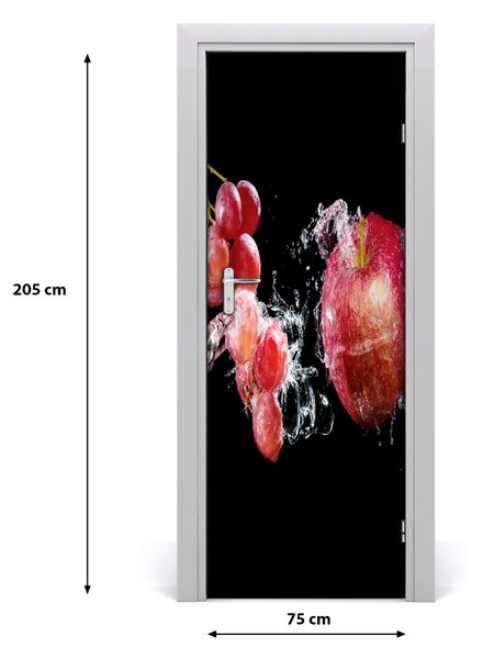 Fototapeta na dvere do domu samolepiace ovocie 75x205 cm