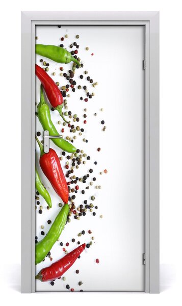 Fototapeta na dvere samolepiace chilli 85x205 cm