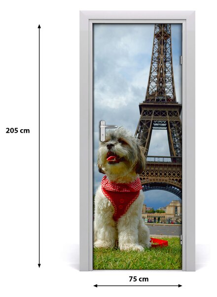 Samolepiace fototapety na dvere pes 75x205 cm