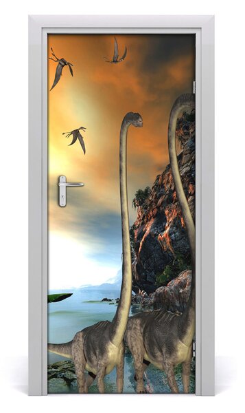 Samolepiace fototapety na dvere Dinozaury 85x205 cm