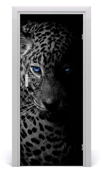 Samolepiace fototapety na dvere leopard 85x205 cm