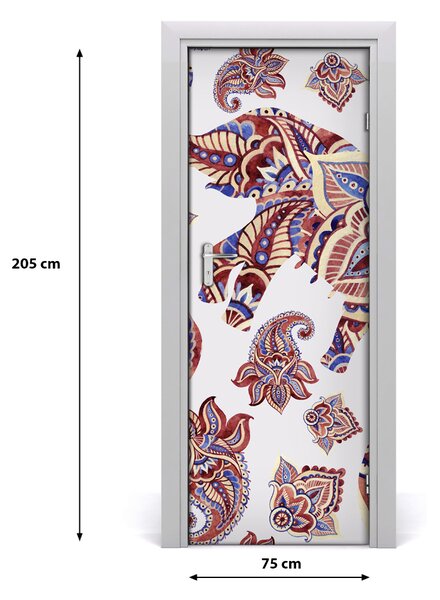Samolepiace fototapety na dvere Slon etnické vzory 75x205 cm