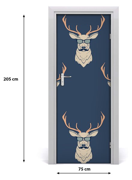 Samolepiace fototapety na dvere Hipsterskie Jelenie 75x205 cm