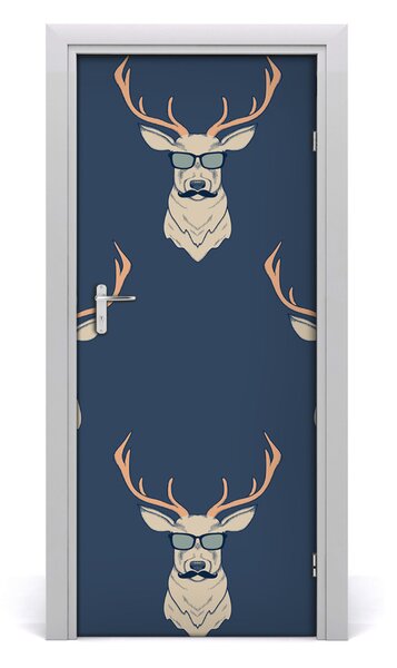 Samolepiace fototapety na dvere Hipsterskie Jelenie 85x205 cm