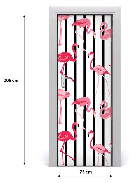 Samolepiace fototapety na dvere Fleminga a pásky 75x205 cm