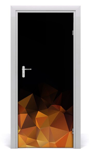 Samolepiace fototapety na dvere abstraktné trojuholníky 85x205 cm
