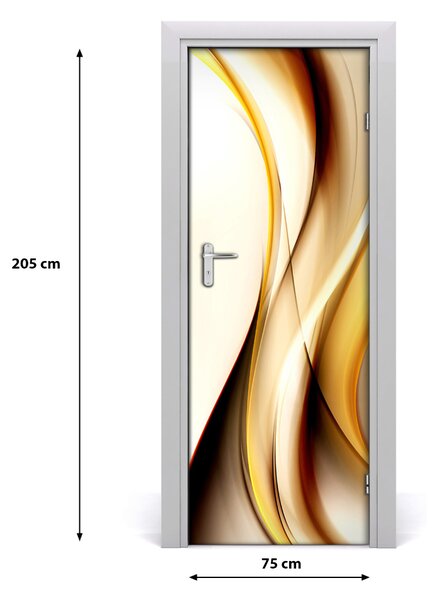 Samolepiace fototapety na dvere abstrakcie vlna 75x205 cm