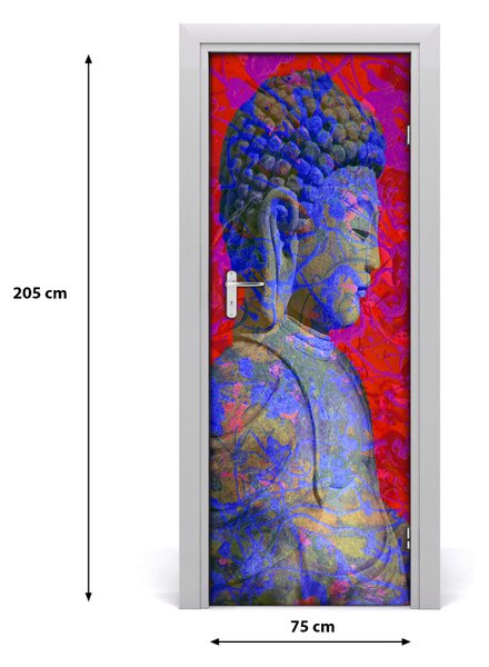 Samolepiace fototapety na dvere Abstrakde budha 75x205 cm
