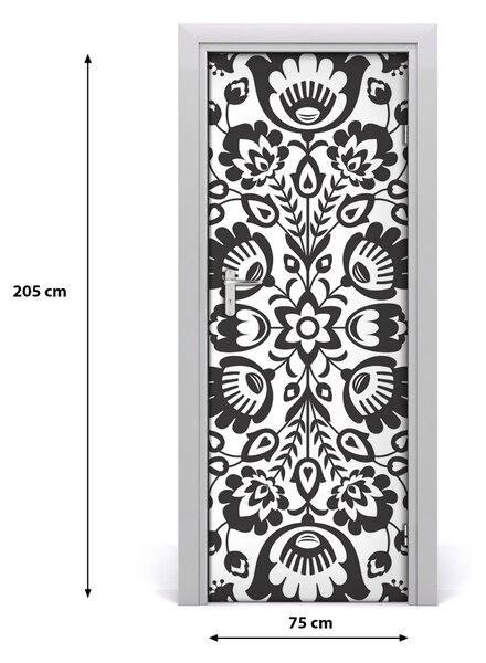 Samolepiace fototapety na dvere ľadový vzor 75x205 cm