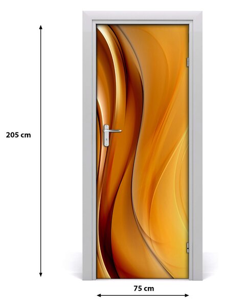 Samolepiace fototapety na dvere abstrakcie vlna 75x205 cm