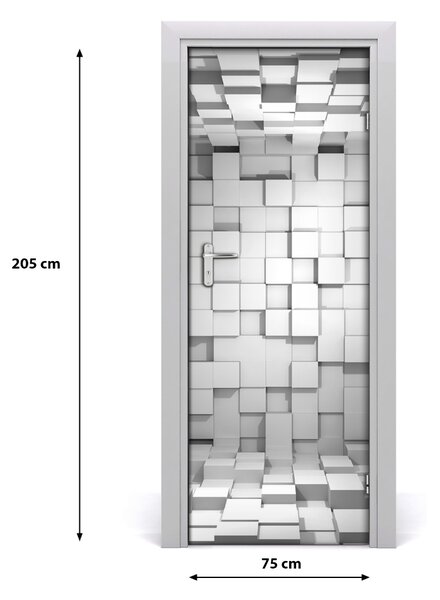 Samolepiace fototapety na dvere šesťuholníky 75x205 cm
