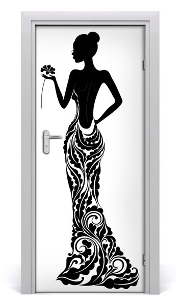 Samolepiace fototapety na dvere ilustrácie móda 85x205 cm