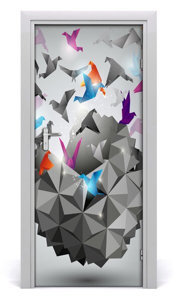 Samolepiace fototapety na dvere papierová sloboda 85x205 cm