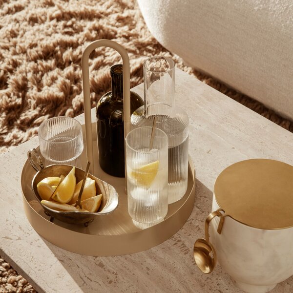 Poháre Ripple, Clear, sada 4 kusov – Ferm Living