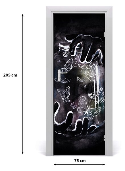 Samolepiace fototapety na dvere Motýle w zloÏky 75x205 cm