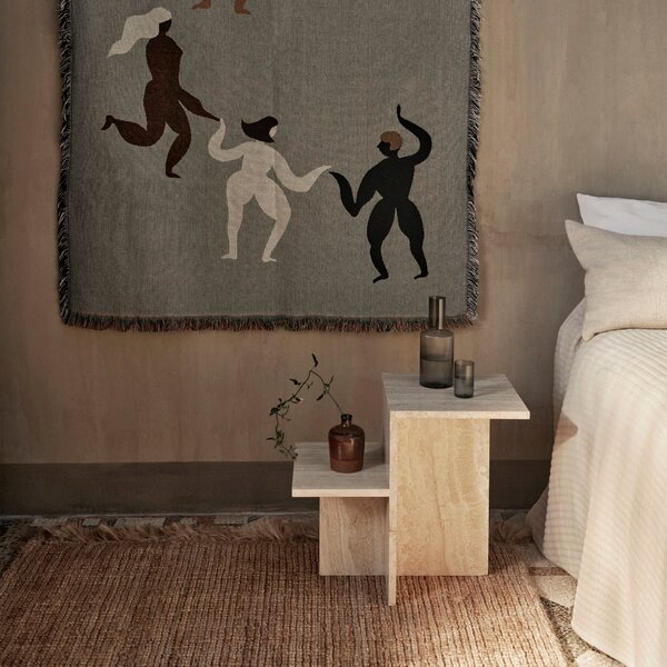 Odkladací stolík Distinct, Travertine – Ferm Living