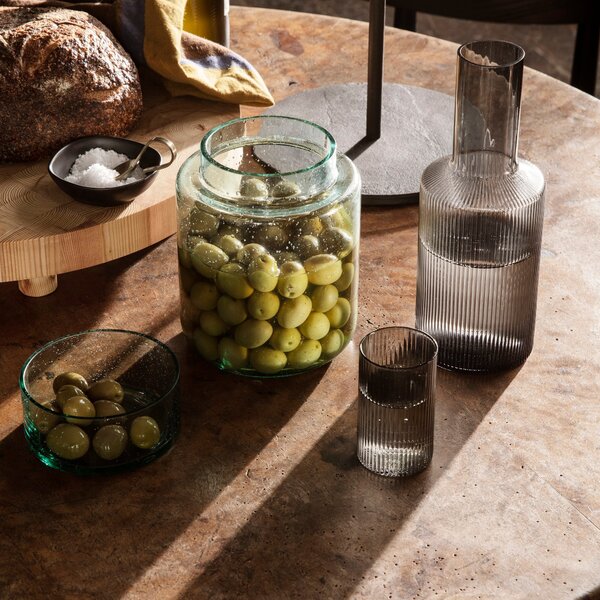 Poháre Ripple Verrines, Smoked Grey, sada 4 kusov – Ferm Living