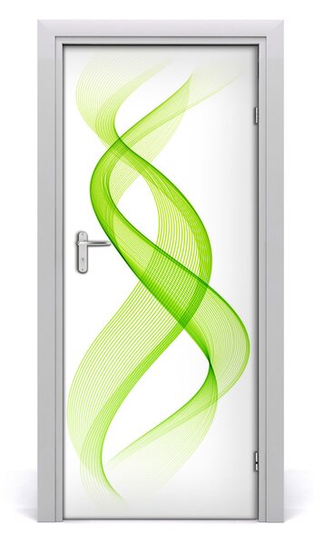 Samolepiace fototapety na dvere farebné vlny 85x205 cm