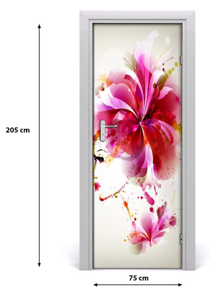 Samolepiace fototapety na dvere abstrakcie žena 75x205 cm
