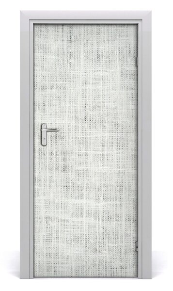 Samolepiace fototapety na dvere Ľanové biele plátno 85x205 cm