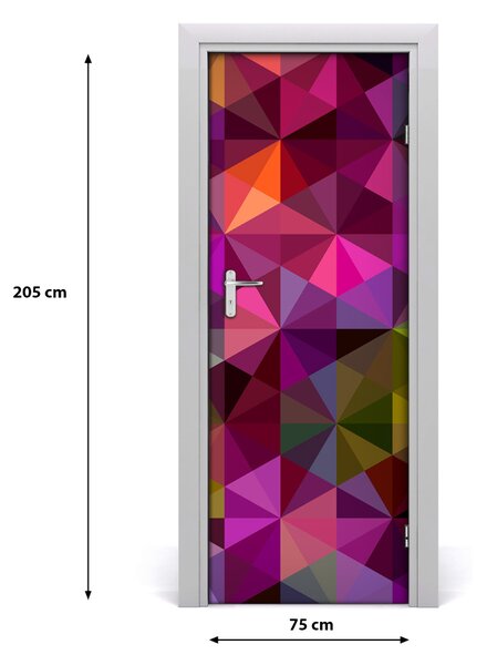 Samolepiace fototapety na dvere abstrakcie vlny 75x205 cm