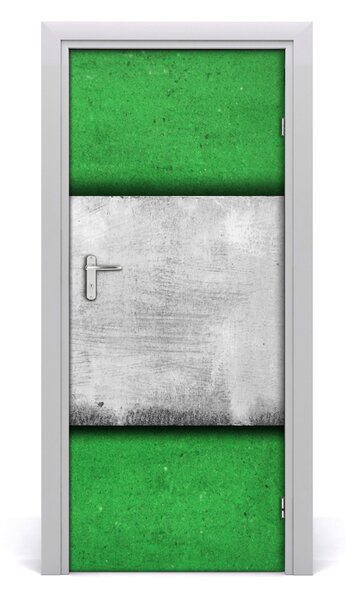 Samolepiace fototapety na dvere zelená múr 85x205 cm