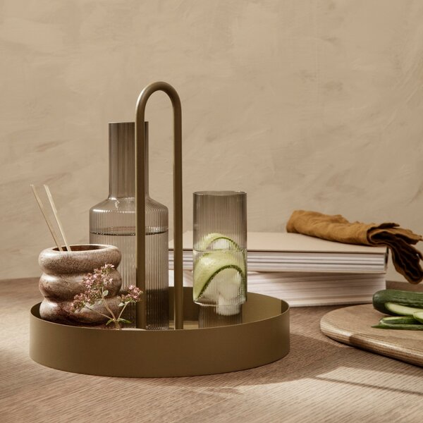 Karafa Ripple 1 l, Smoked Grey – Ferm Living