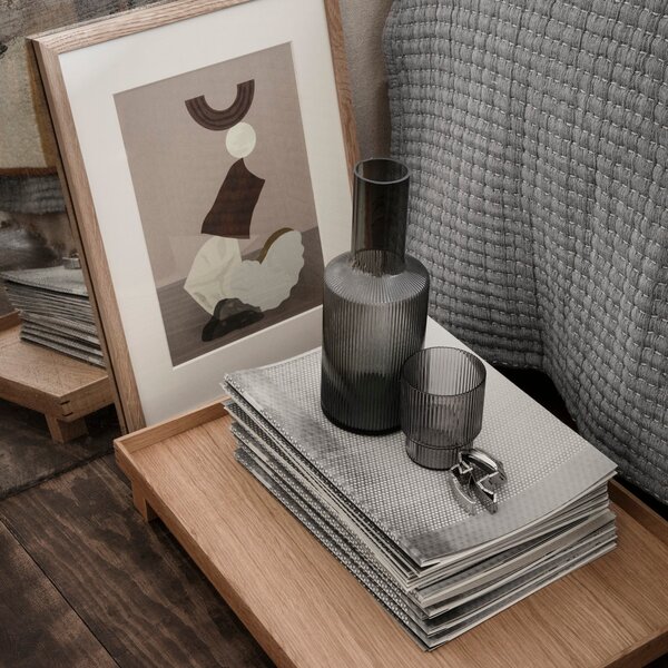 Karafa Ripple 1 l, Smoked Grey – Ferm Living