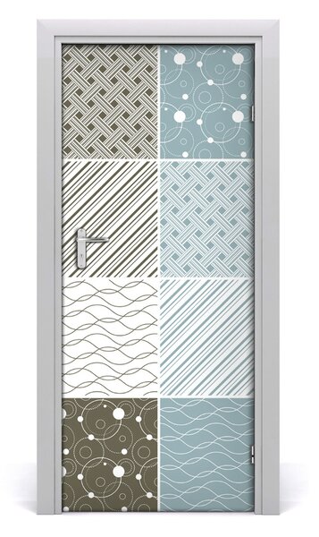 Samolepiace fototapety na dvere geometrické vzory 85x205 cm