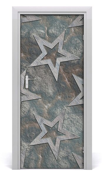 Samolepiace fototapety na dvere kamenné hviezdy 85x205 cm