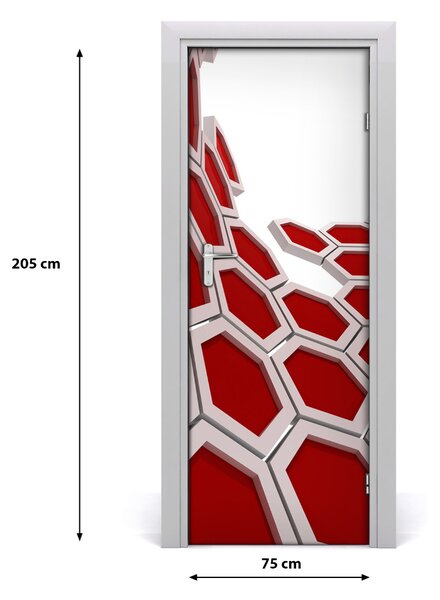 Samolepiace fototapety na dvere abstrakcie 3D 75x205 cm