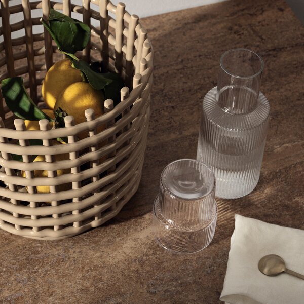 Poháre Ripple, Clear, sada 4 kusov – Ferm Living